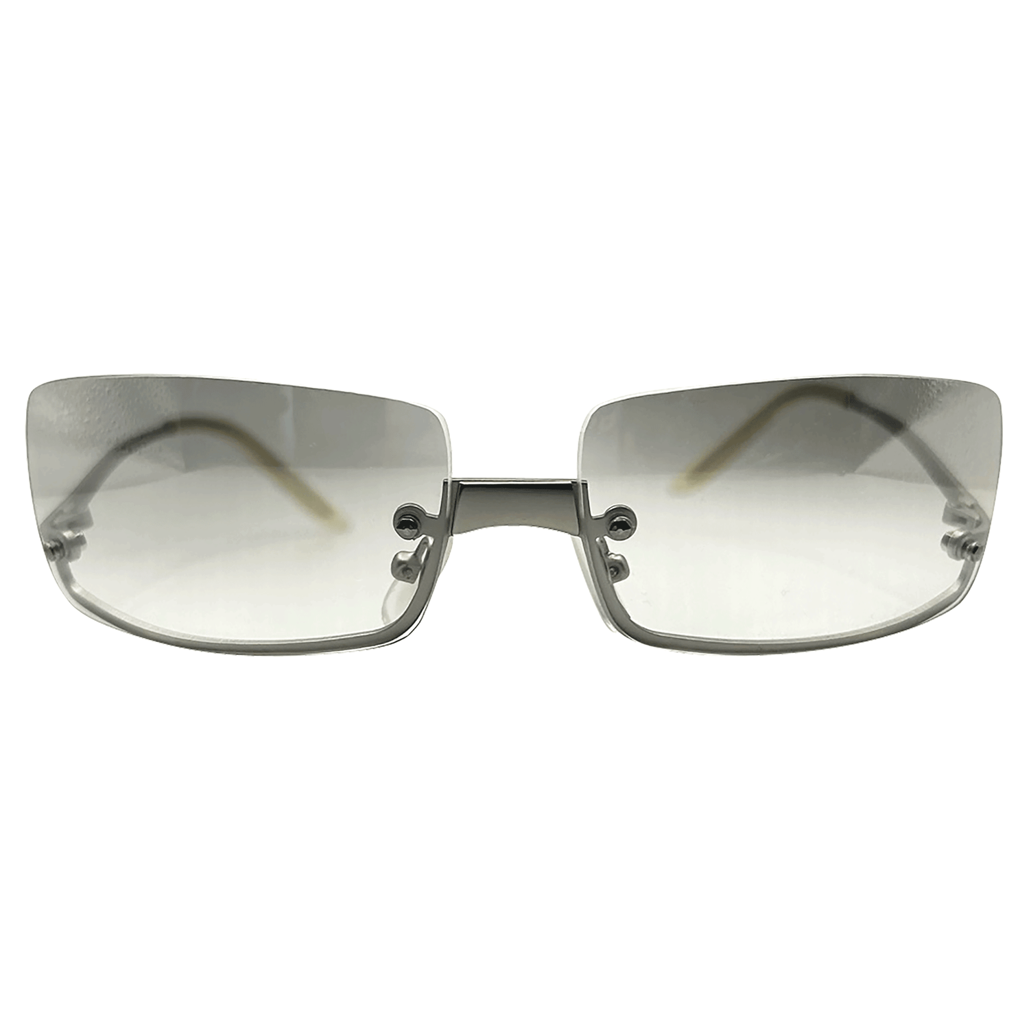 GLOSSY Rimless Square SunglassesFlash-Giant Vintage Eyewear