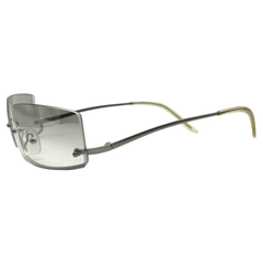 GLOSSY Rimless Square Sunglasses-Giant Vintage Eyewear