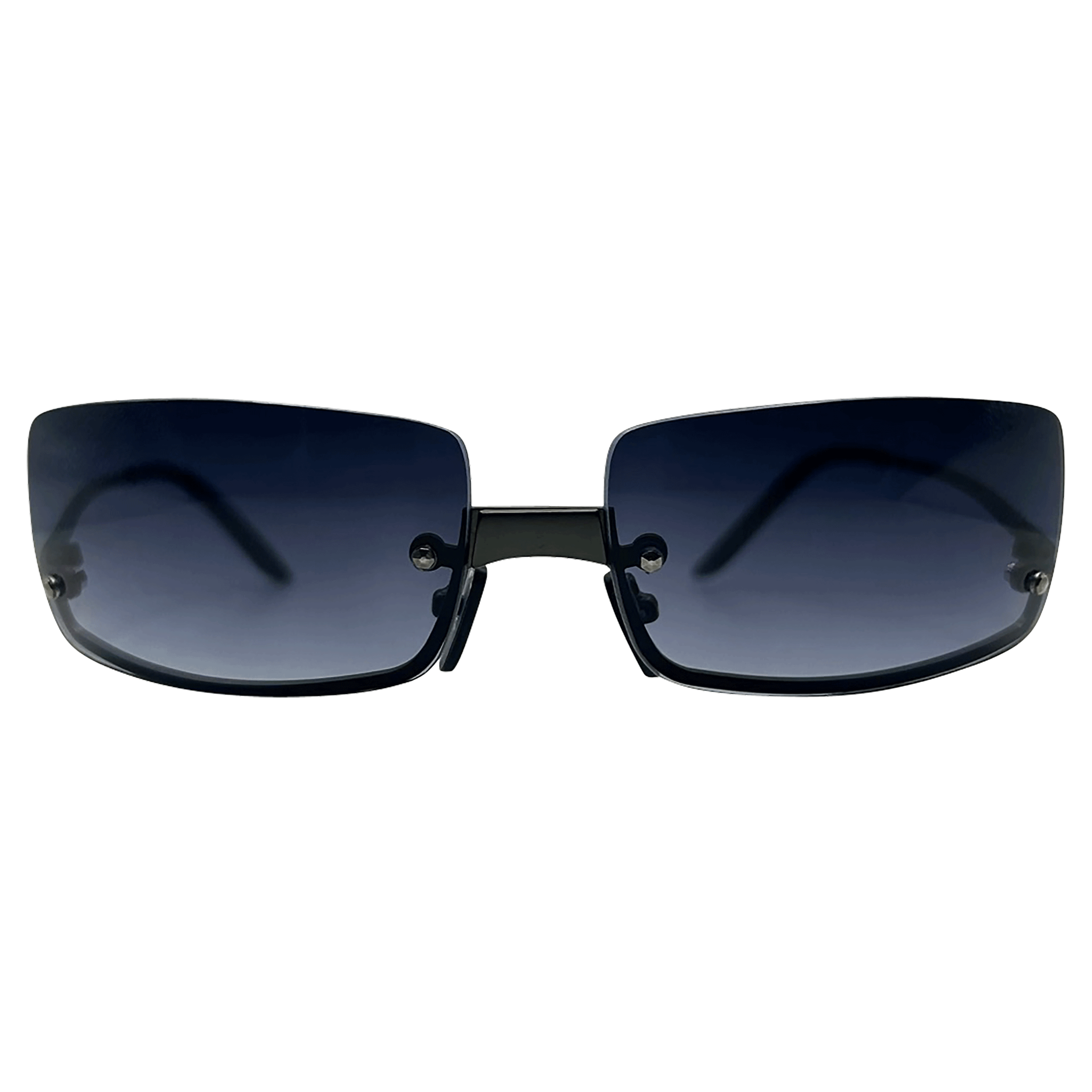 GLOSSY Rimless Square Sunglasses