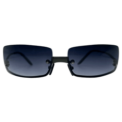 GLOSSY Rimless Square SunglassesSuper Dark-Giant Vintage Eyewear