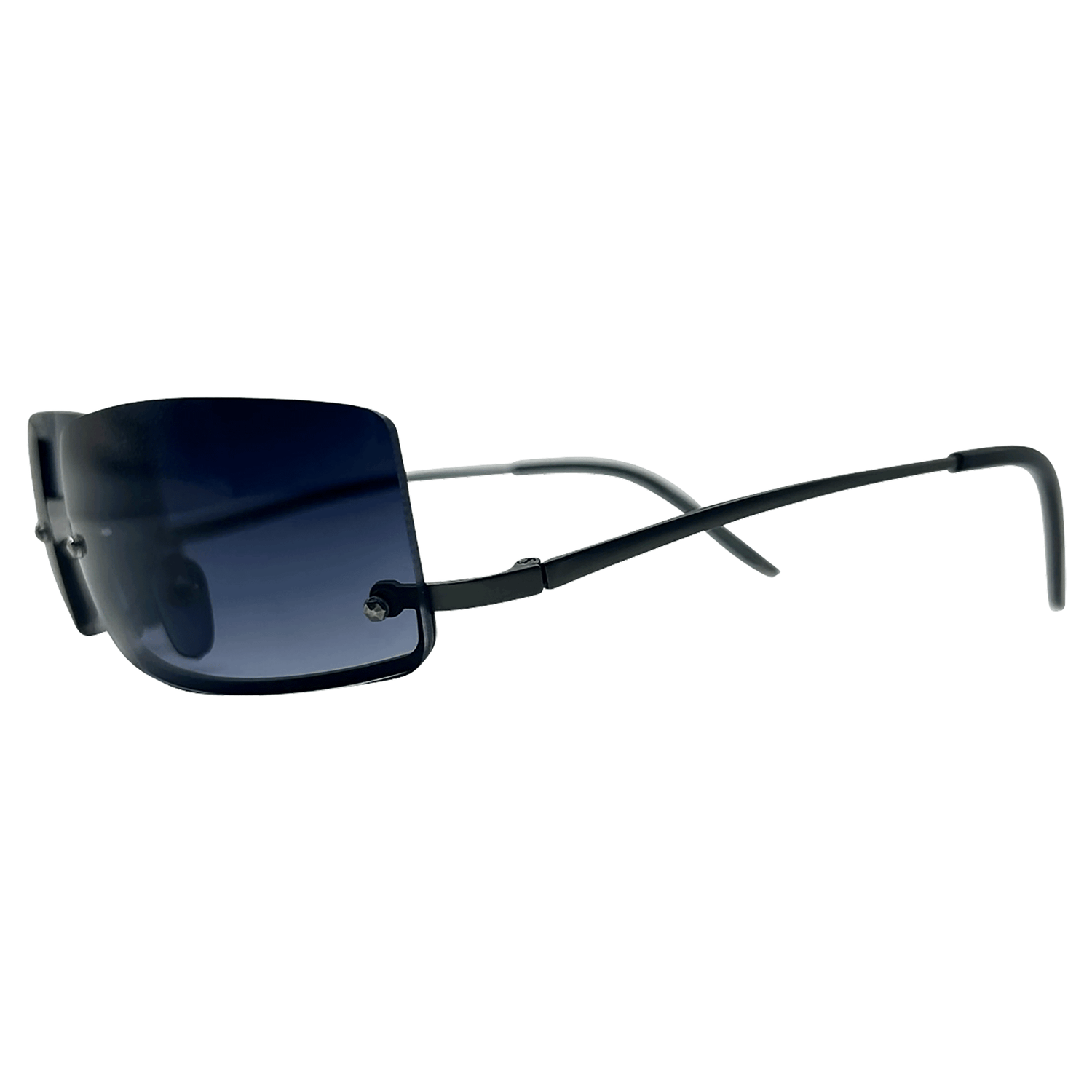 GLOSSY Rimless Square Sunglasses-Giant Vintage Eyewear