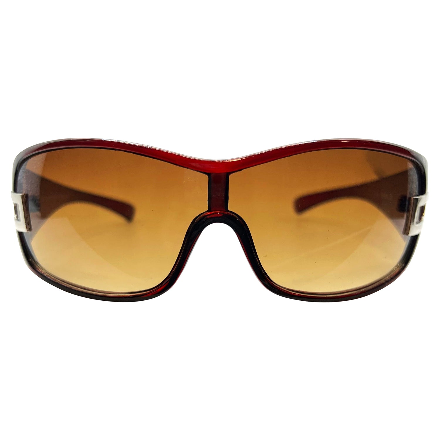 GOODIE Sport Shield SunglassesWine/Amber-Giant Vintage Eyewear