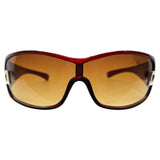 GOODIE Sport Shield SunglassesWine/Amber-Giant Vintage Eyewear