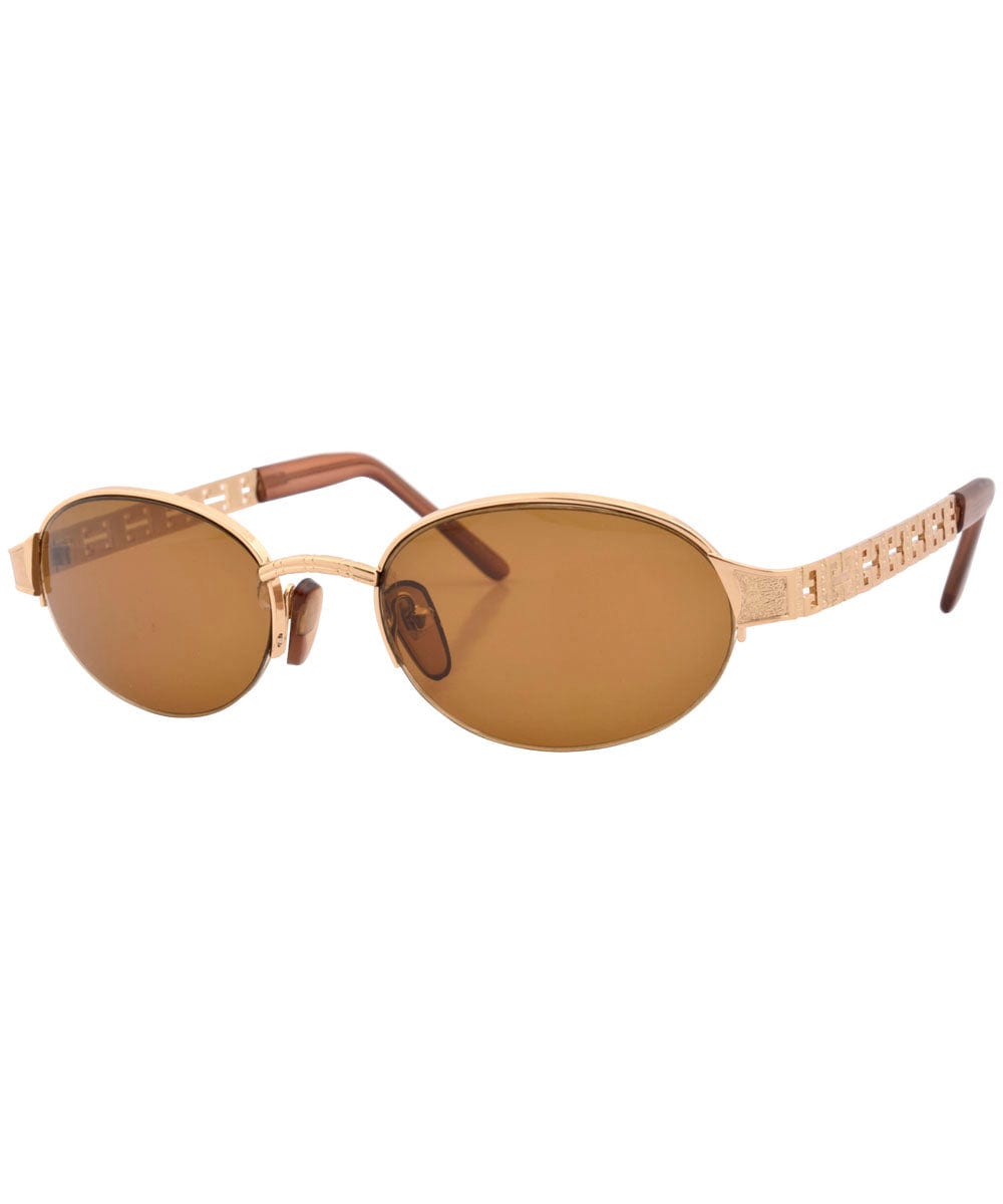 halsted gold brown sunglasses