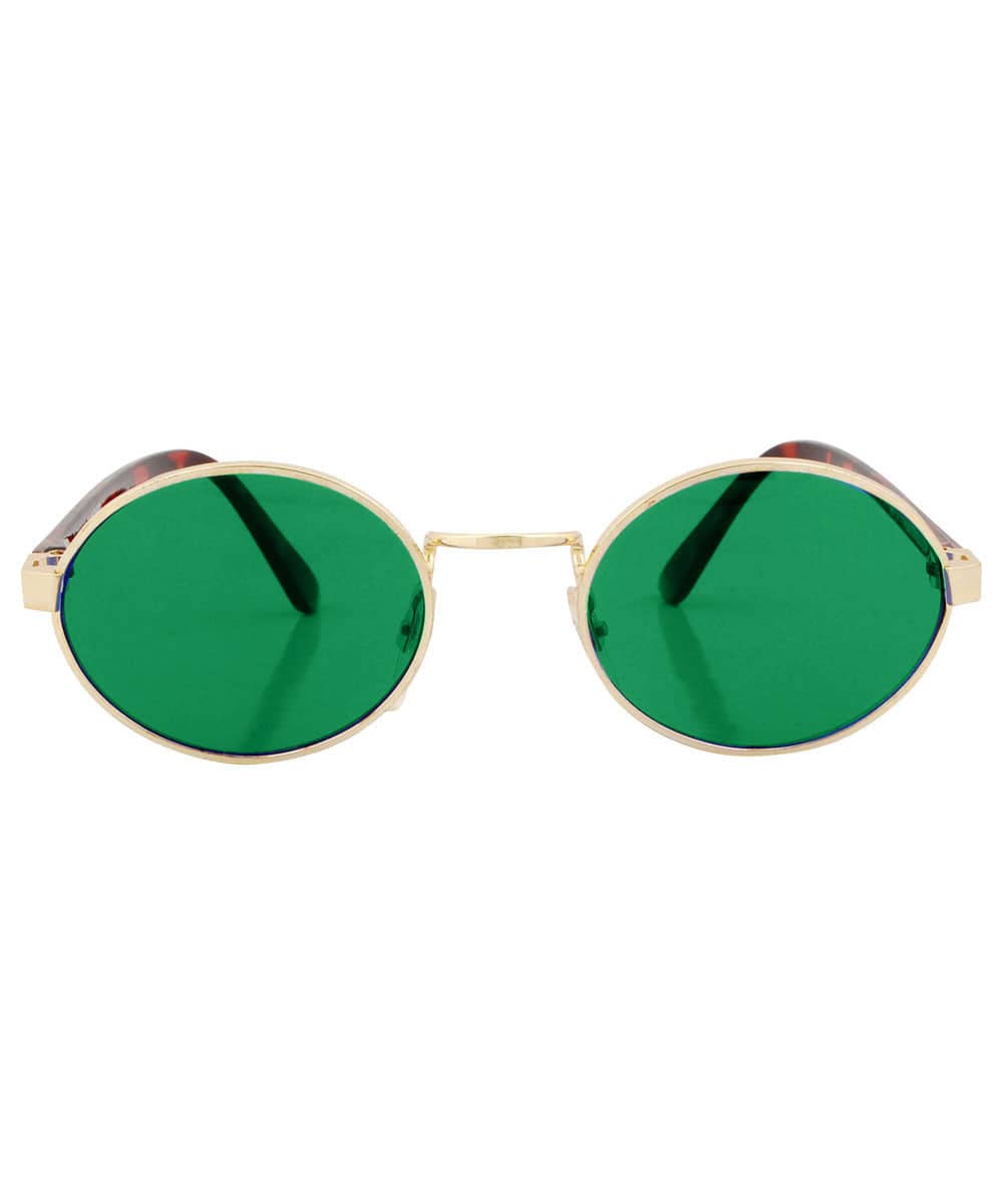 haysi green gold sunglasses