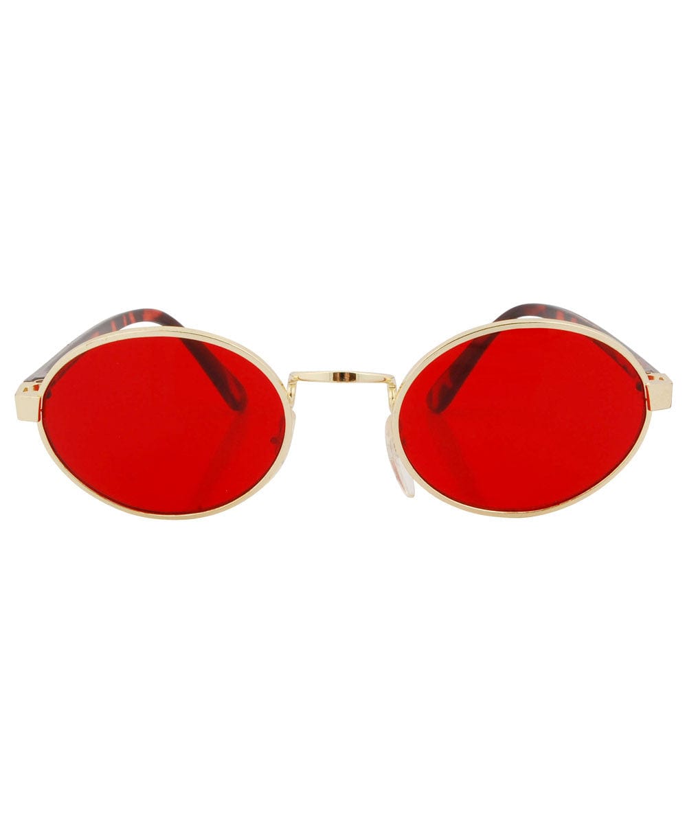 haysi red gold sunglasses
