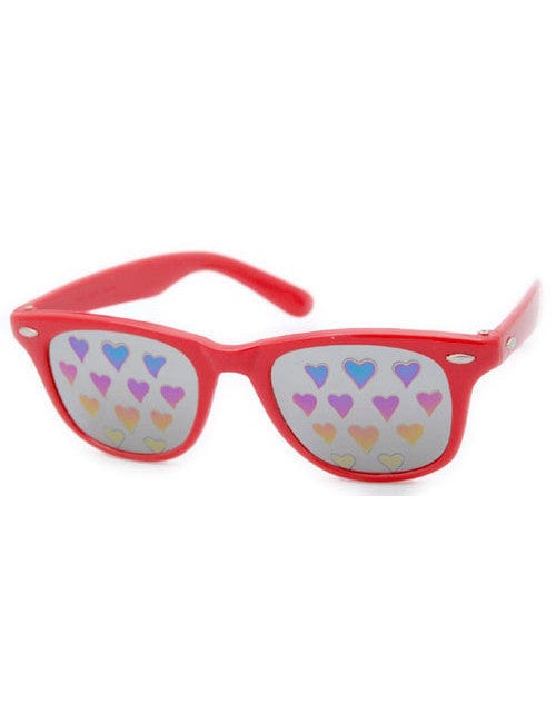 hearts wf red sunglasses