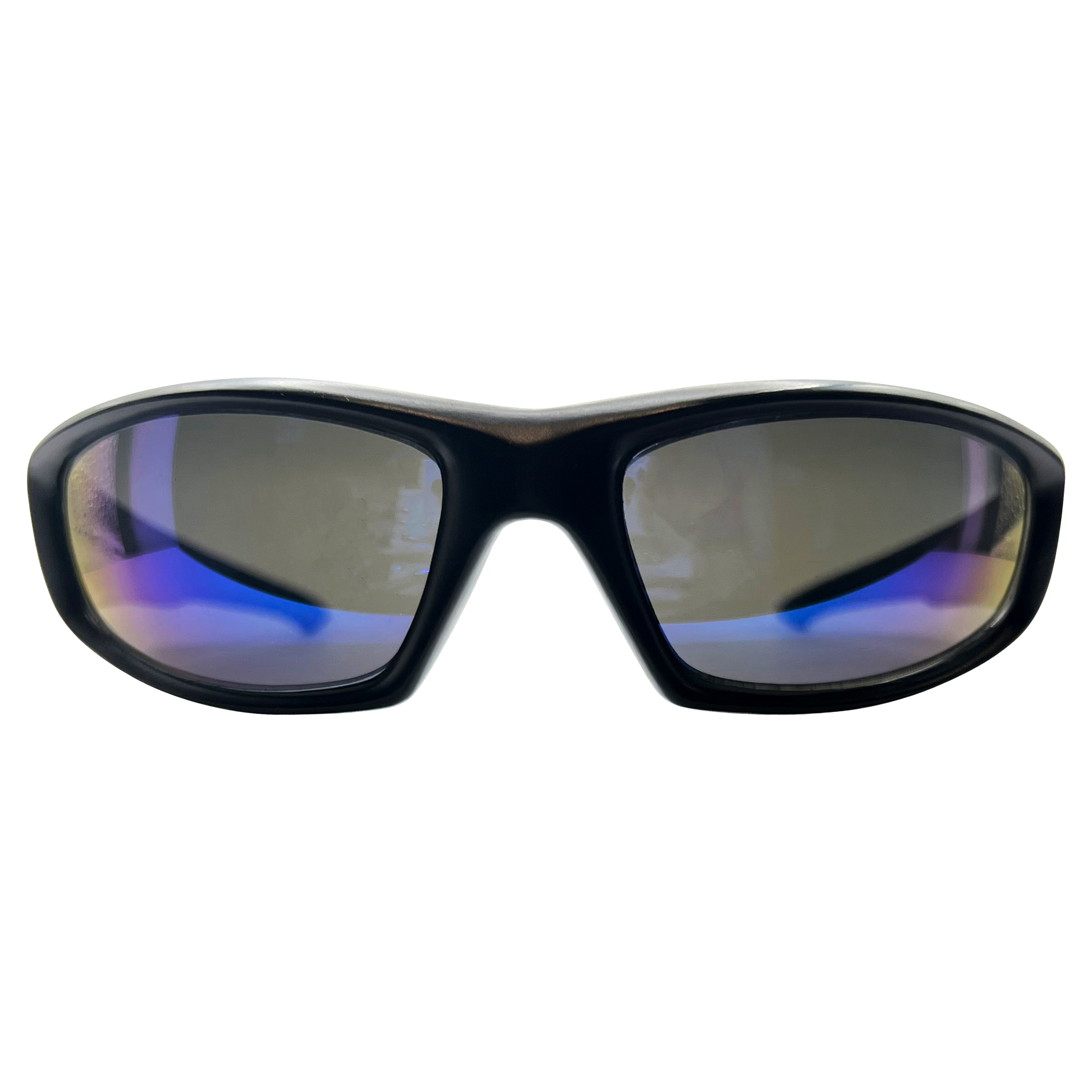 HELI Black Blue RV Sports Sunglasses Giant Vintage Sunglasses