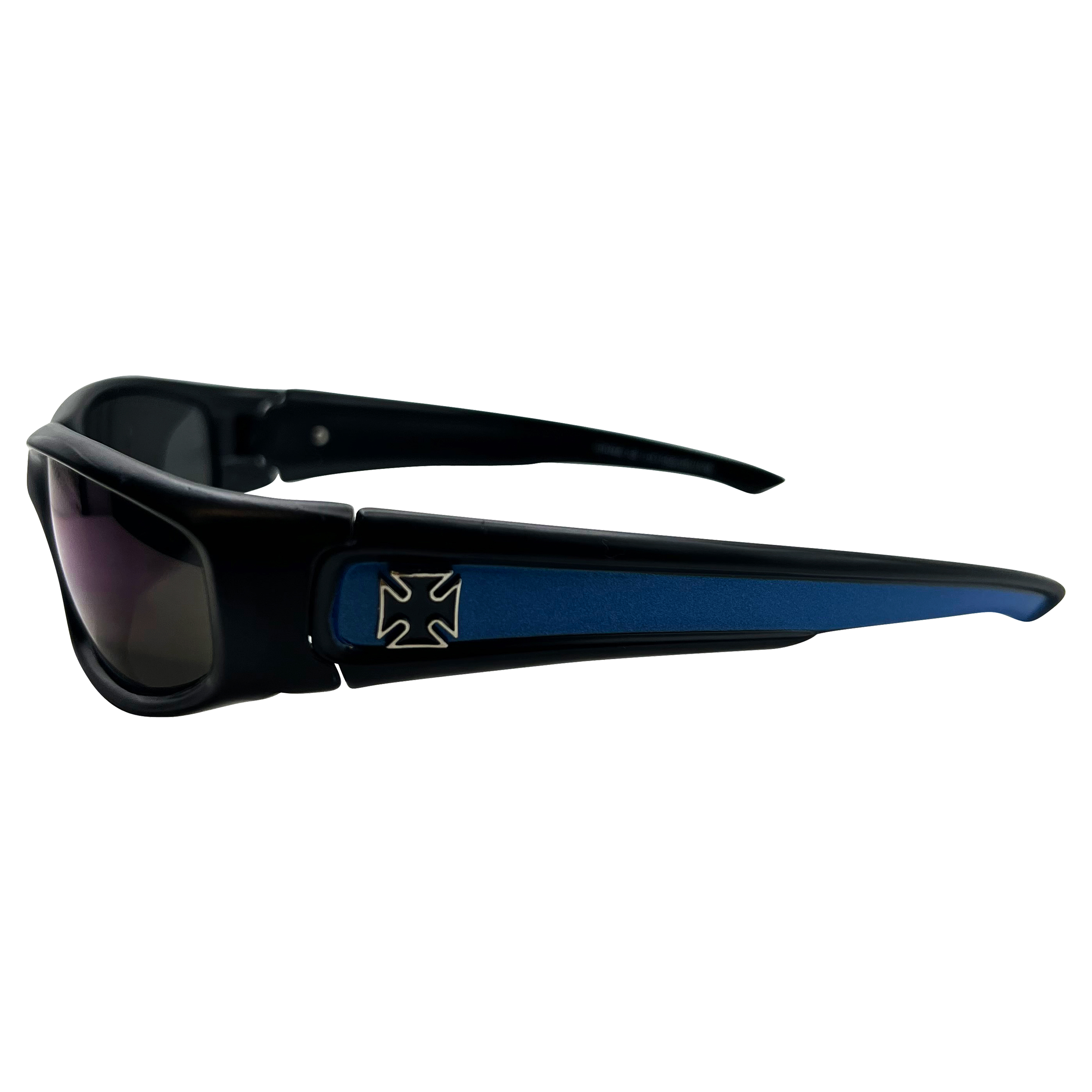 HELI Black/Blue RV Sports Sunglasses