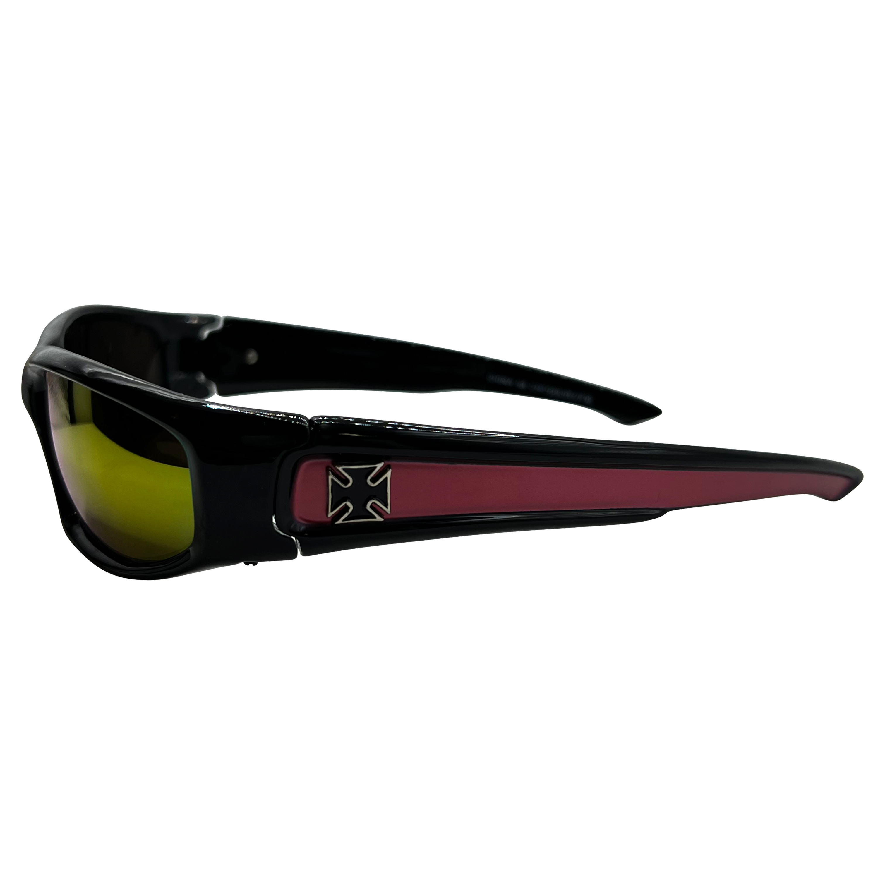 HELI Black/Red RV Sports Sunglasses