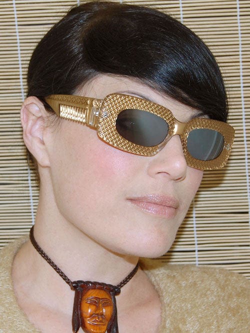 honeycomb gold sunglasses