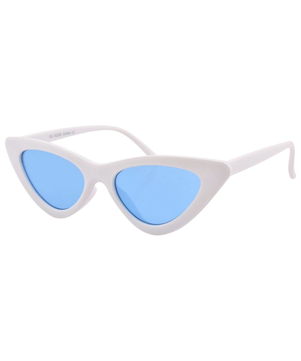 hotsie white blue sunglasses