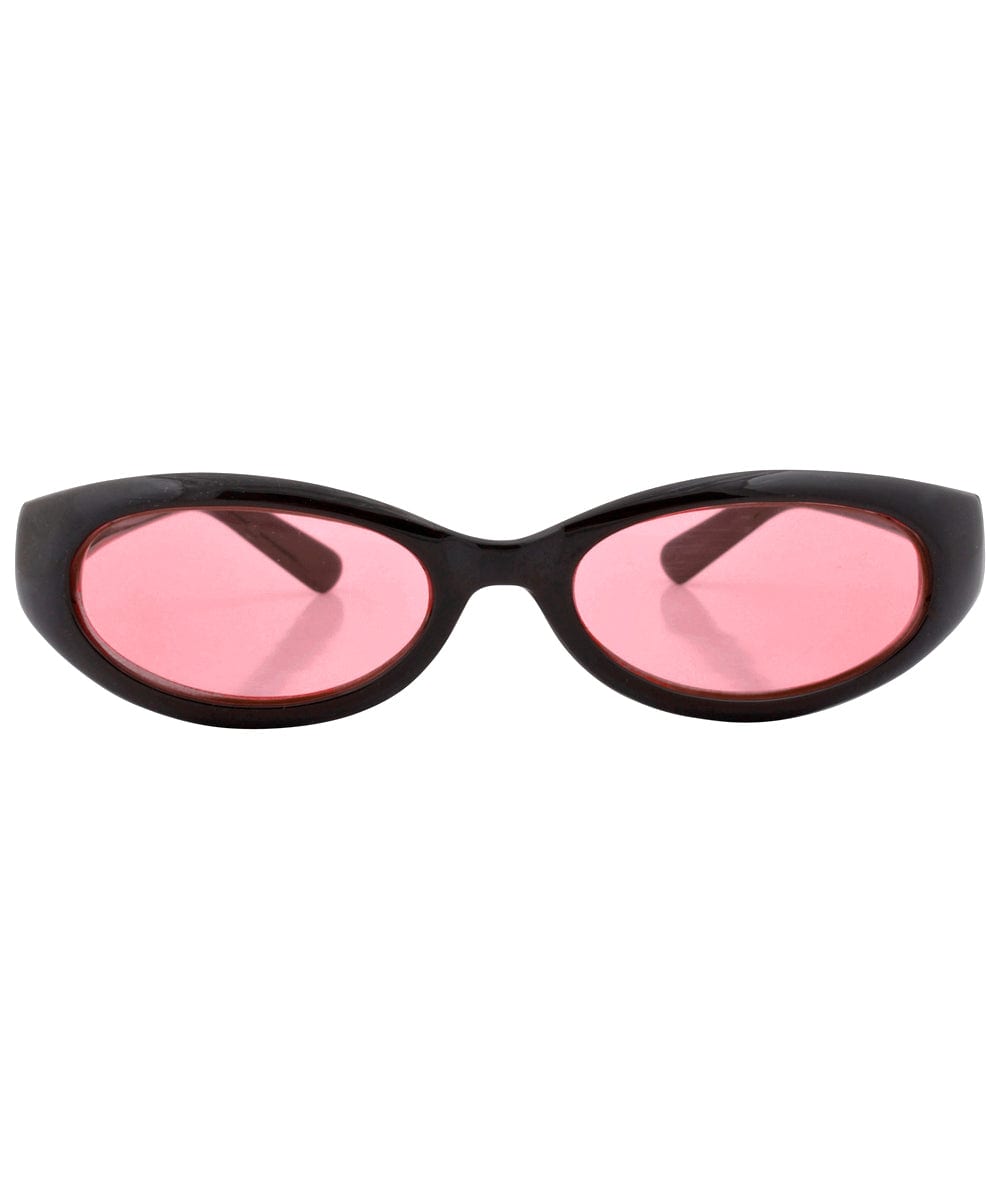 huggle black pink sunglasses