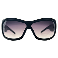 HUSH Sporty Shield SunglassesBlack-Giant Vintage Eyewear