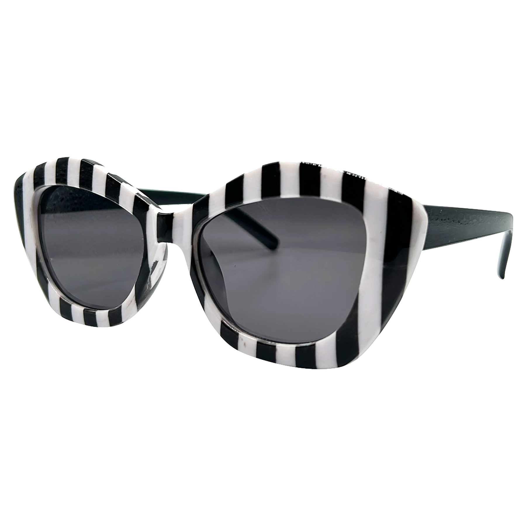 Black and deals white striped sunglasses