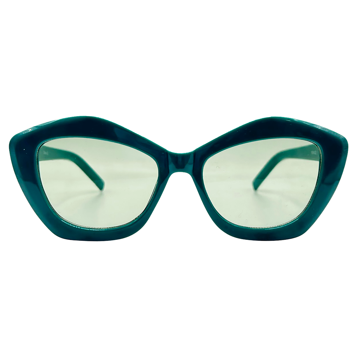 IMAGINE Mod Geometric SunglassesTeal-Giant Vintage Eyewear