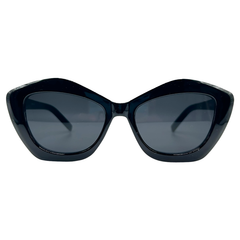 IMAGINE Mod Geometric SunglassesBlack-Giant Vintage Eyewear