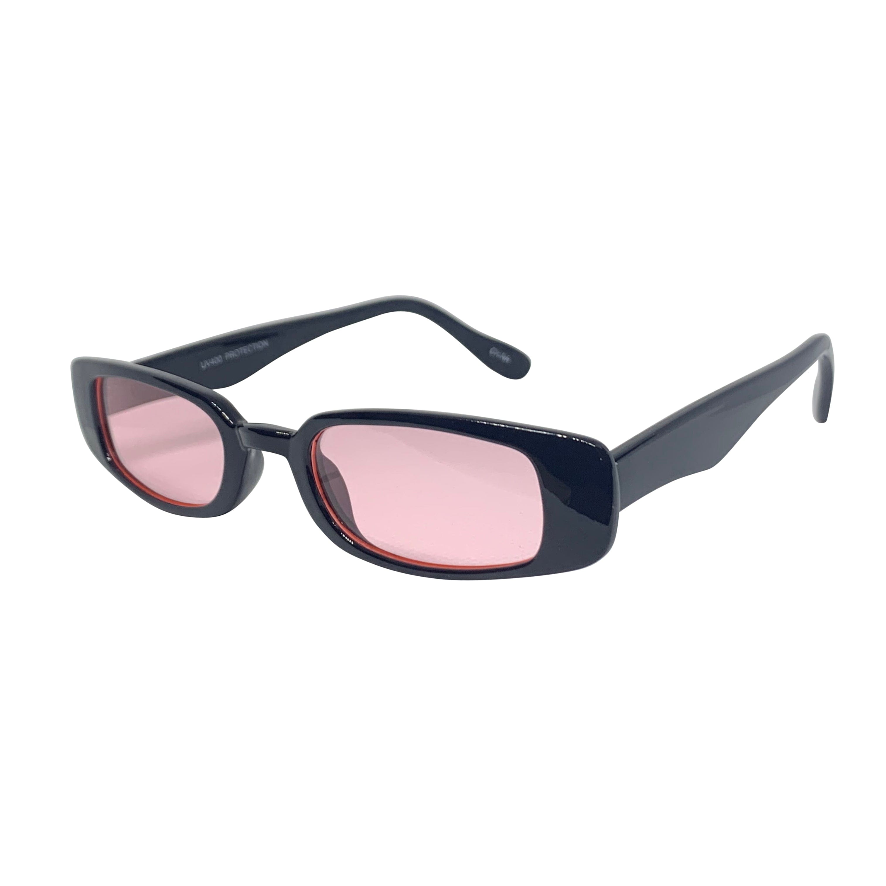 SKWAT Black and Baby Pink 90s Style Sunnies