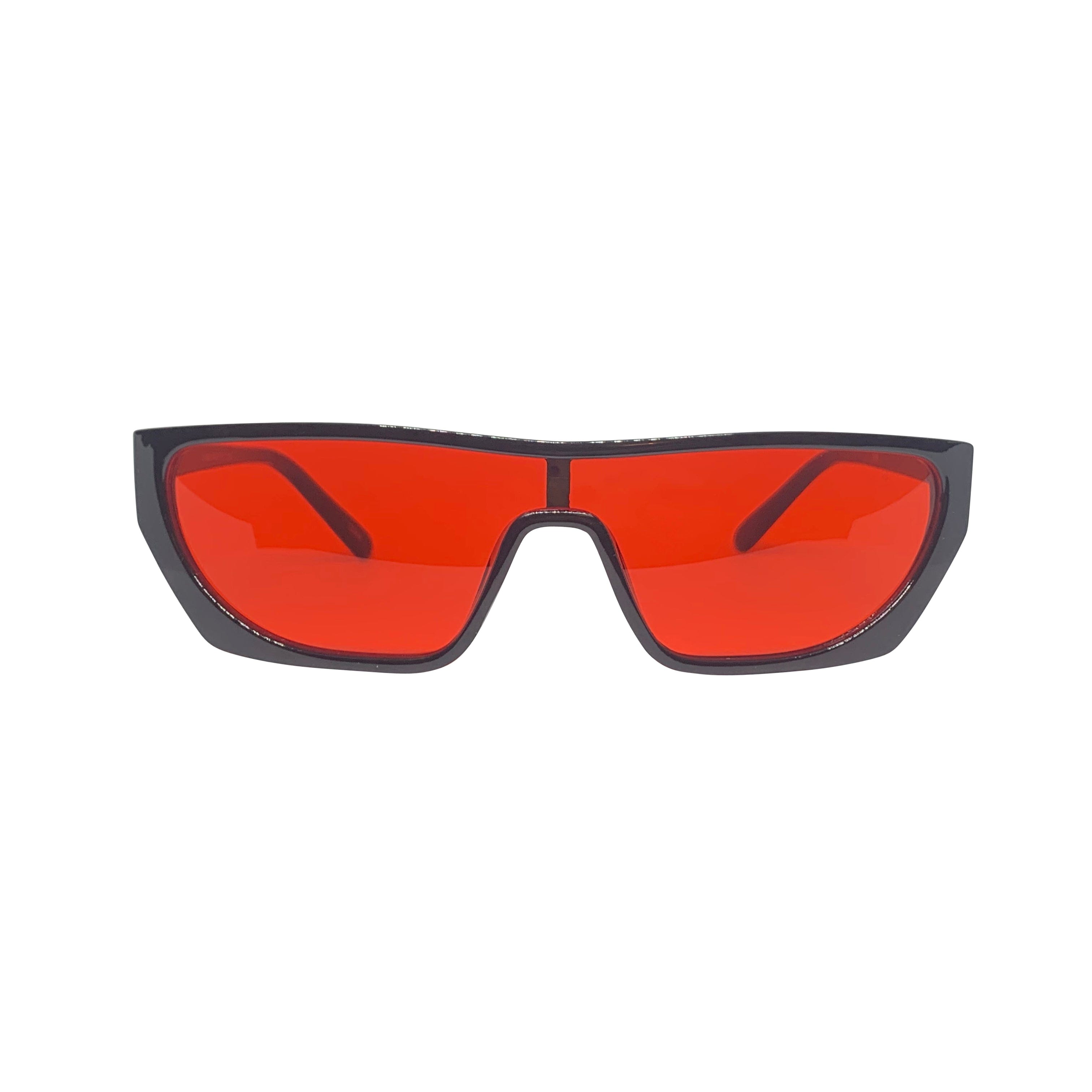 PAPI Red and Black Shield Sunnies