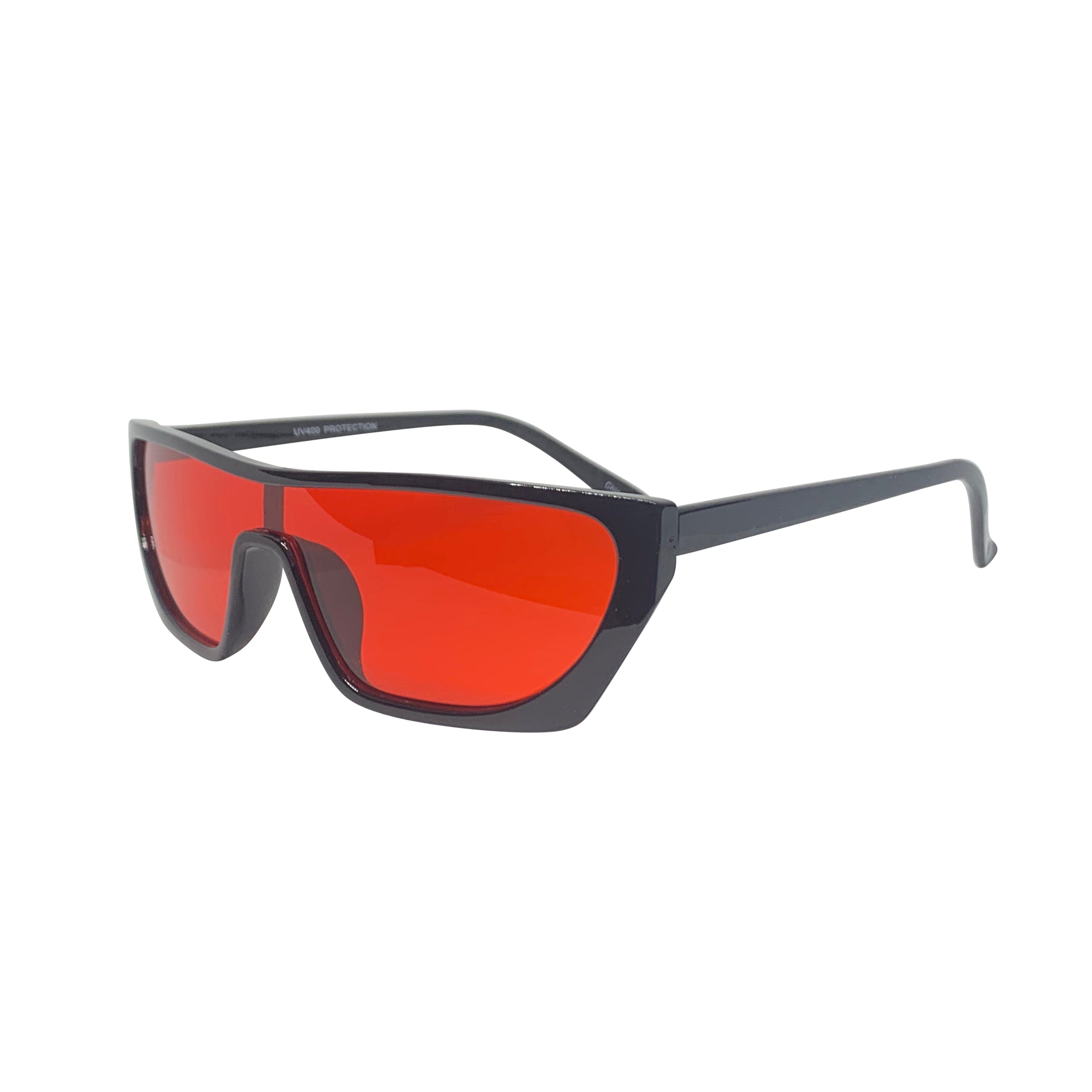 PAPI Red and Black Shield Sunnies