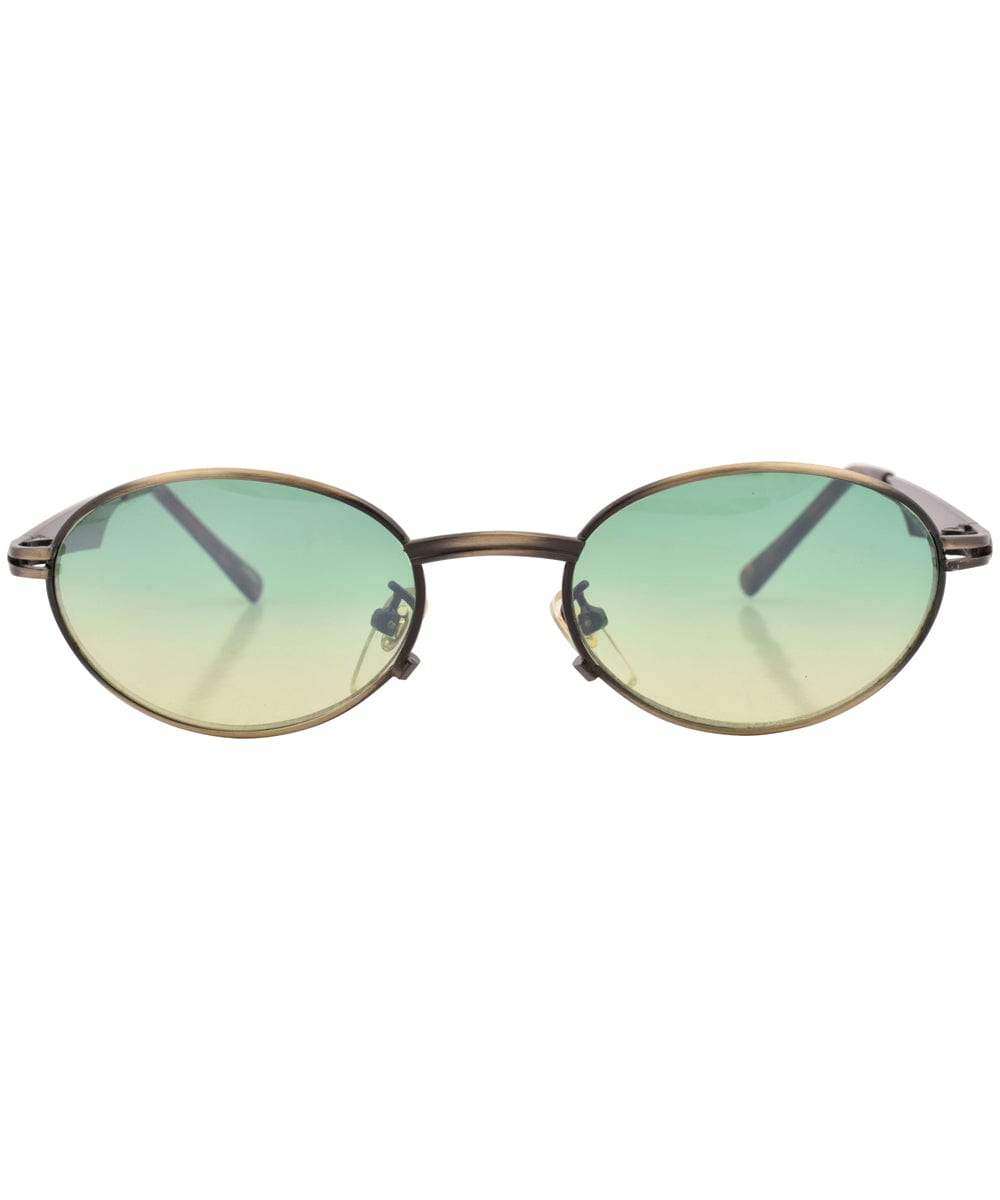 islands brass green sunglasses