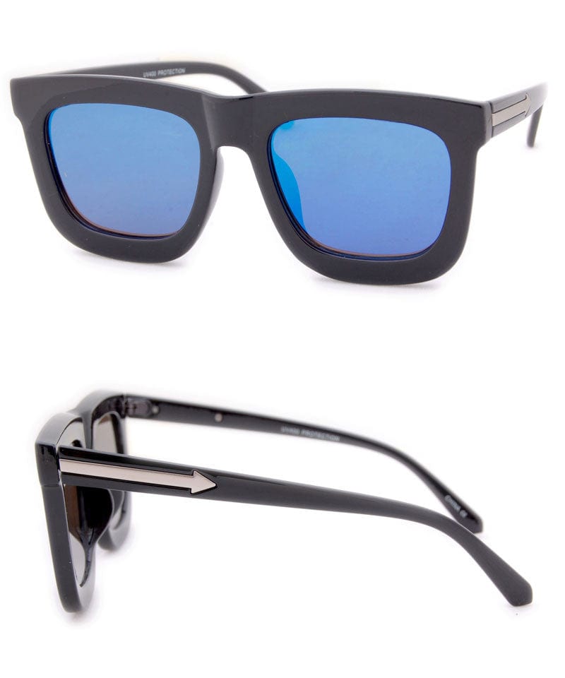 izzy black aqua sunglasses