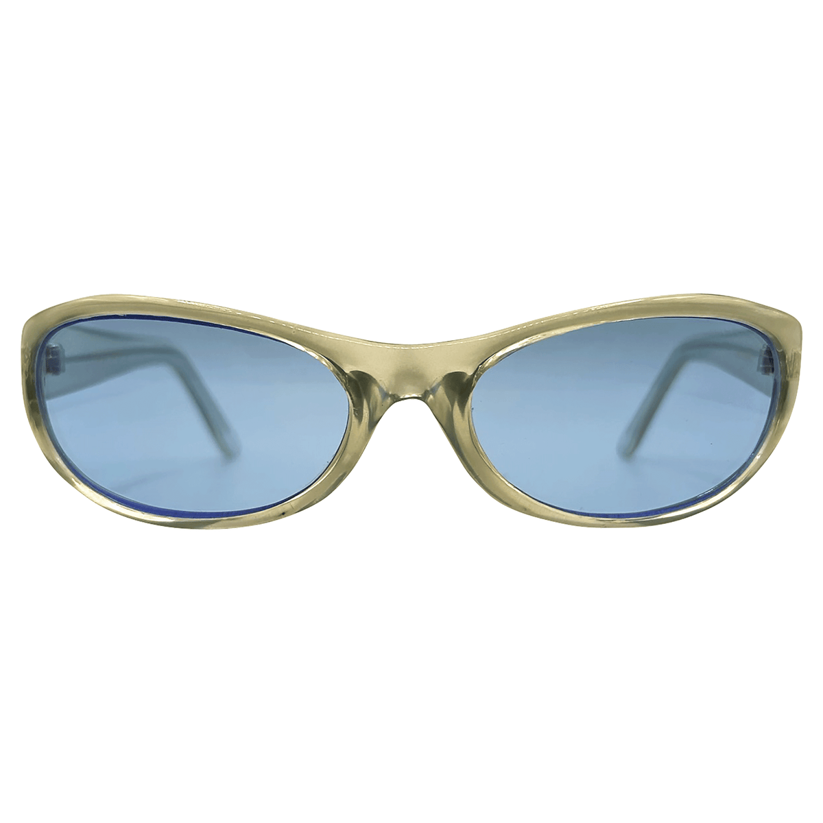 JAYD Oval Vintage SunglassesCrystal Blue-Giant Vintage Eyewear