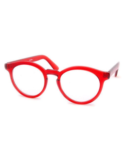 jellybean red clear sunglasses