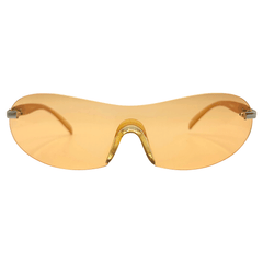 JUICED Rimless Shield SunglassesOrange-Giant Vintage Eyewear