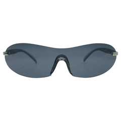 JUICED Rimless Shield SunglassesSuper Dark-Giant Vintage Eyewear