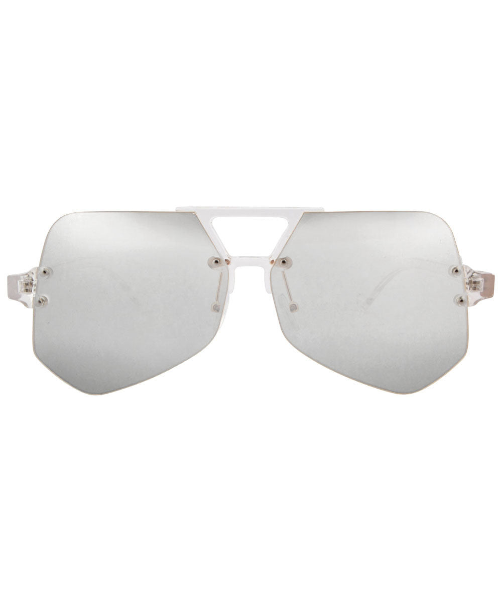 JUICE Aviator GlassesCrystal/Mirrored-Giant Vintage Eyewear