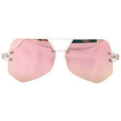JUICE Aviator GlassesCrystal/Pink-Giant Vintage Eyewear