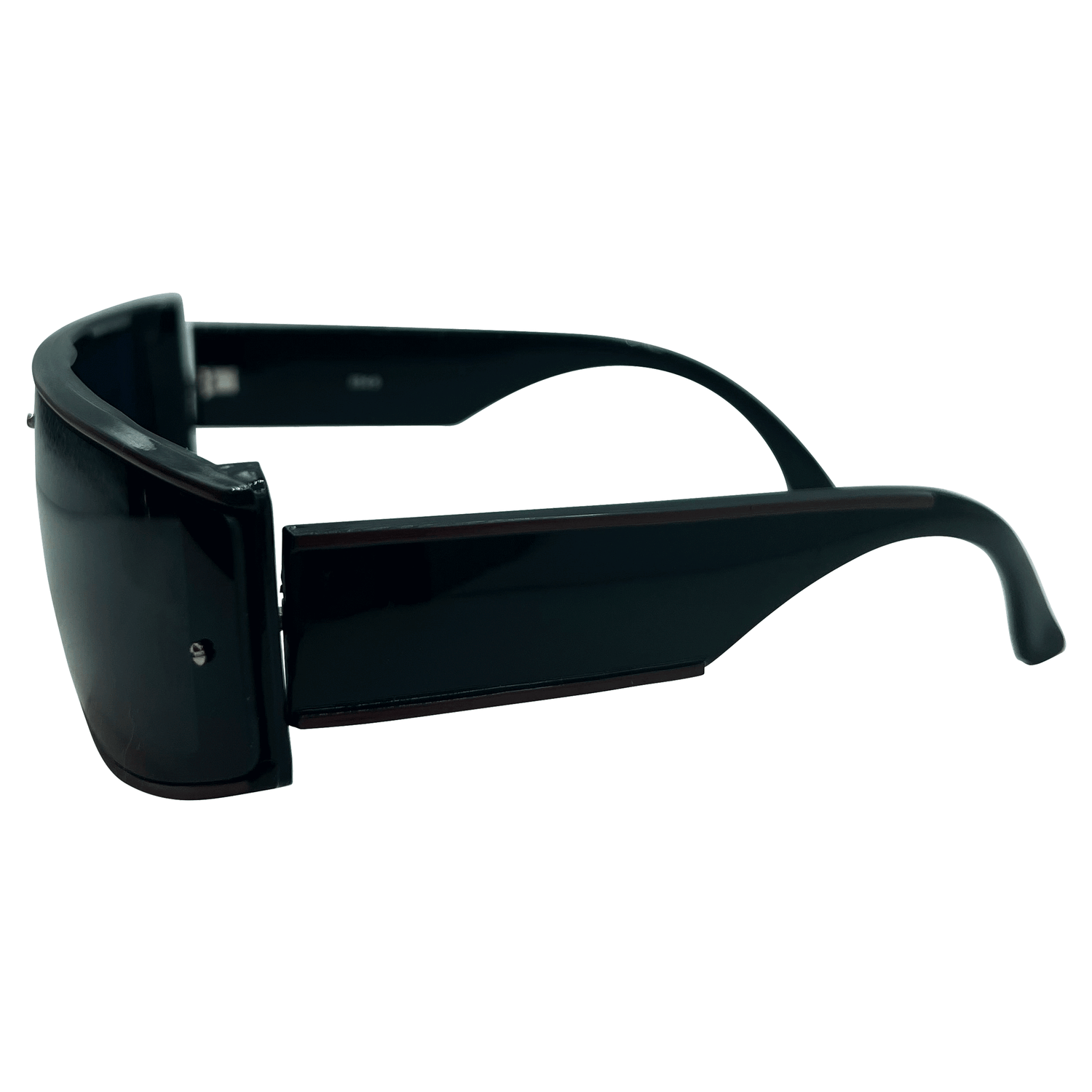 JUPITER Black/Maroon Shield Sunglasses-Giant Vintage Eyewear