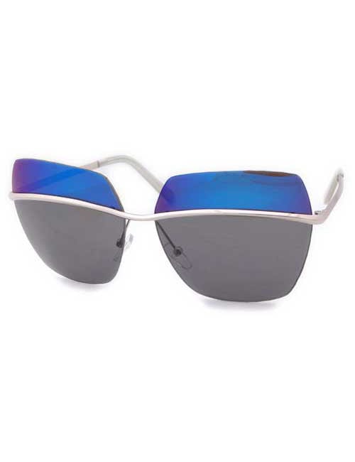 kahlo silver blue sunglasses