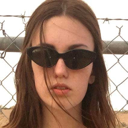 katy black sunglasses