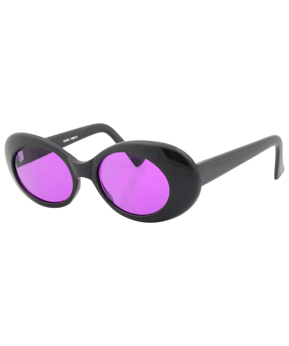 kels black purple sunglasses