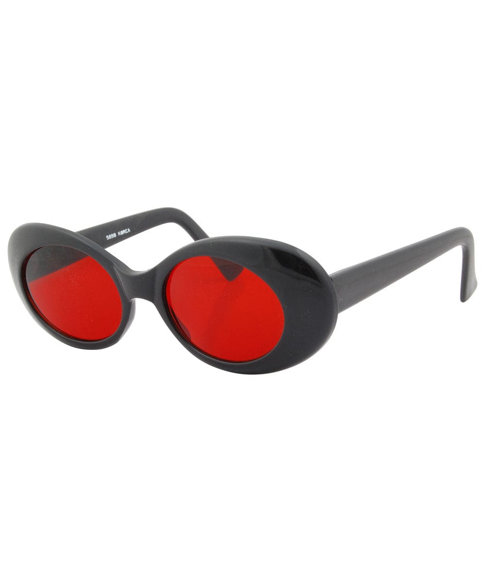 kels black red sunglasses