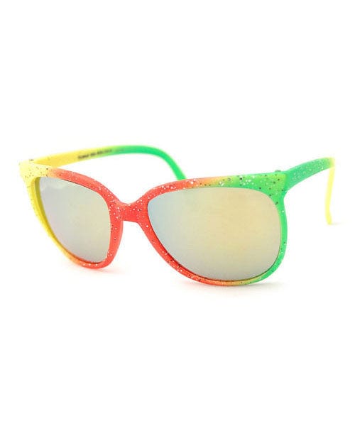 kingston yellow orange green sunglasses