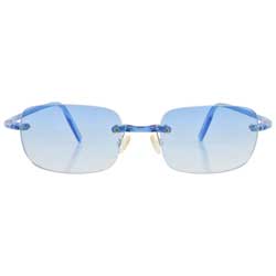 TAFFY Blue Rimless Sunglasses