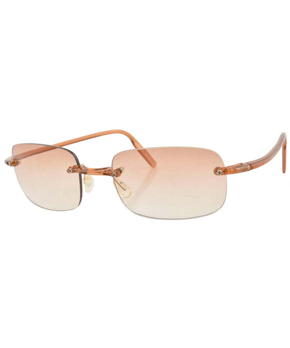 TAFFY Brown Rimless Sunglasses