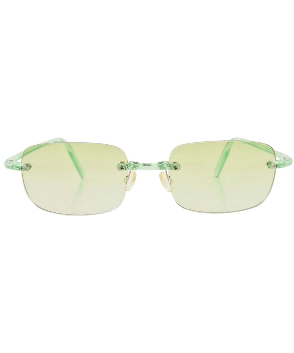 TAFFY Green Rimless Sunglasses