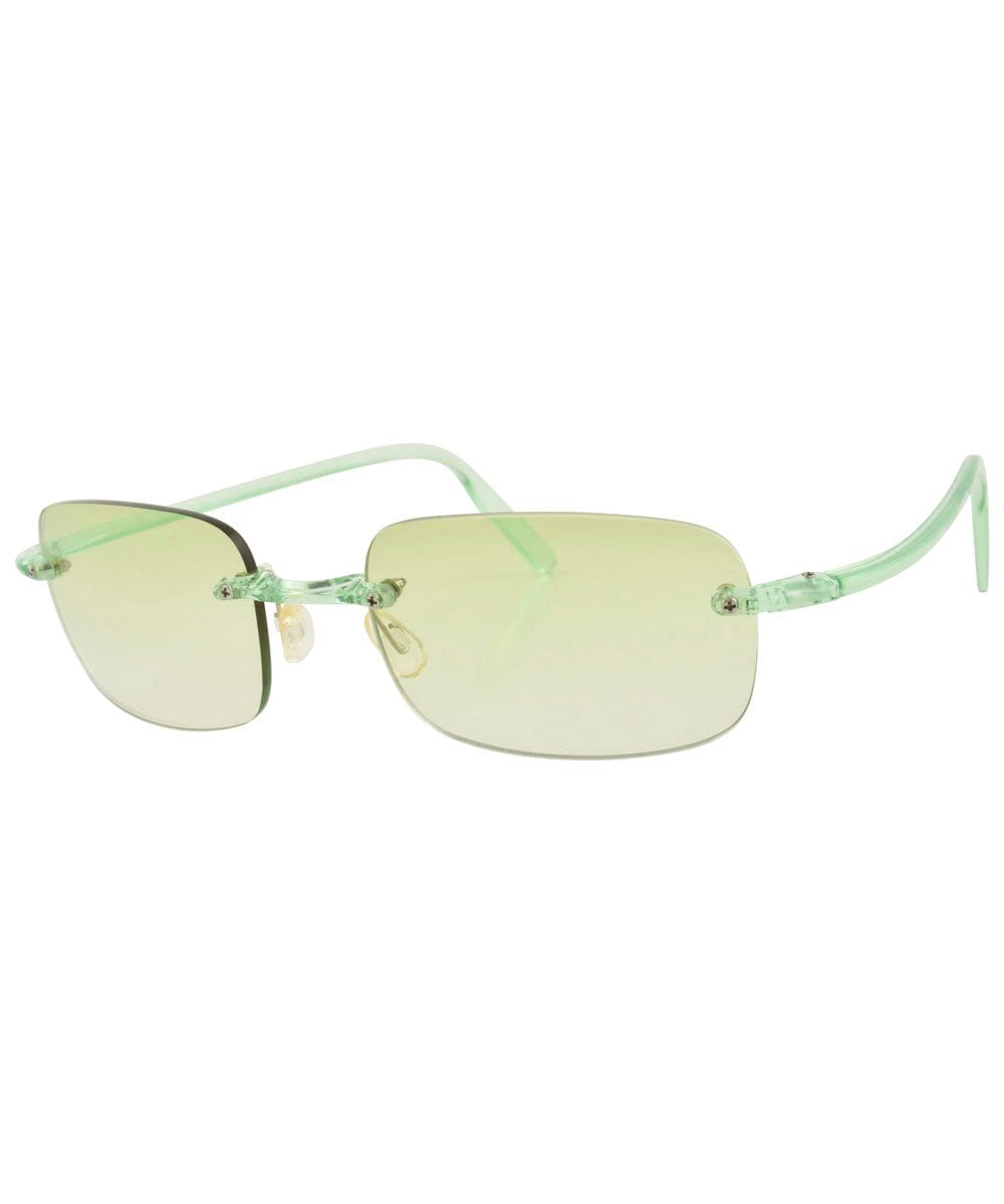 TAFFY Green Rimless Sunglasses