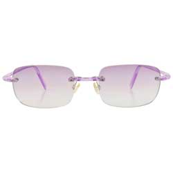 TAFFY Purple Rimless Sunglasses