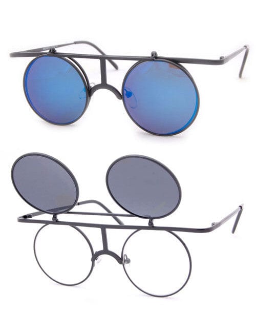 leica black blue sunglasses
