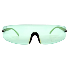 LIMEADE Rimless Shield SunglassesGreen-Giant Vintage Eyewear