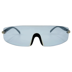 LIMEADE Rimless Shield SunglassesBlue-Giant Vintage Eyewear