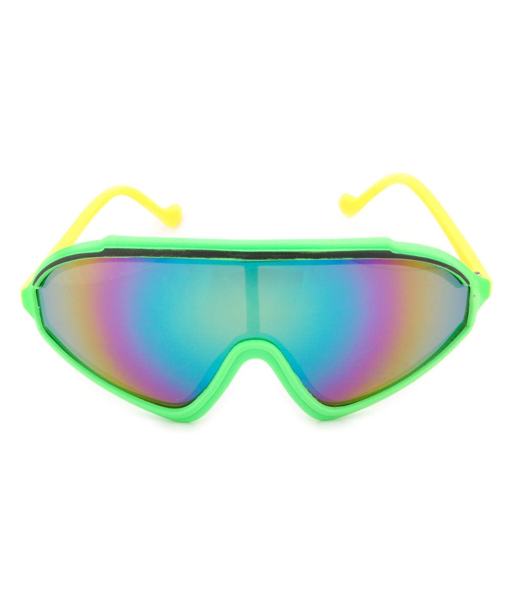 the lip green yellow sunglasses