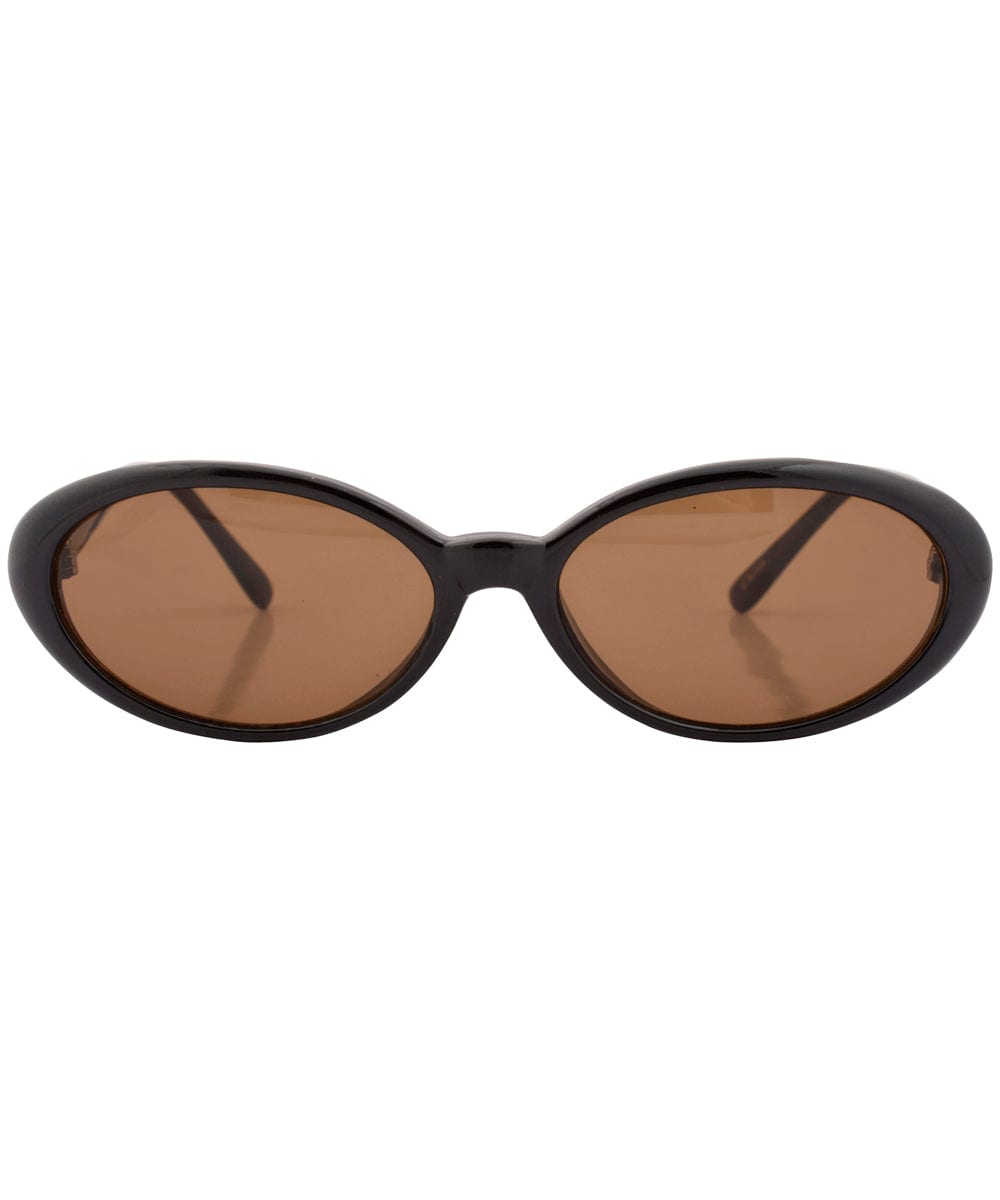 loopy black brown sunglasses