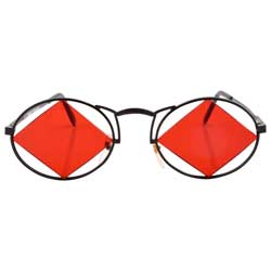 lovecraft red black sunglasses