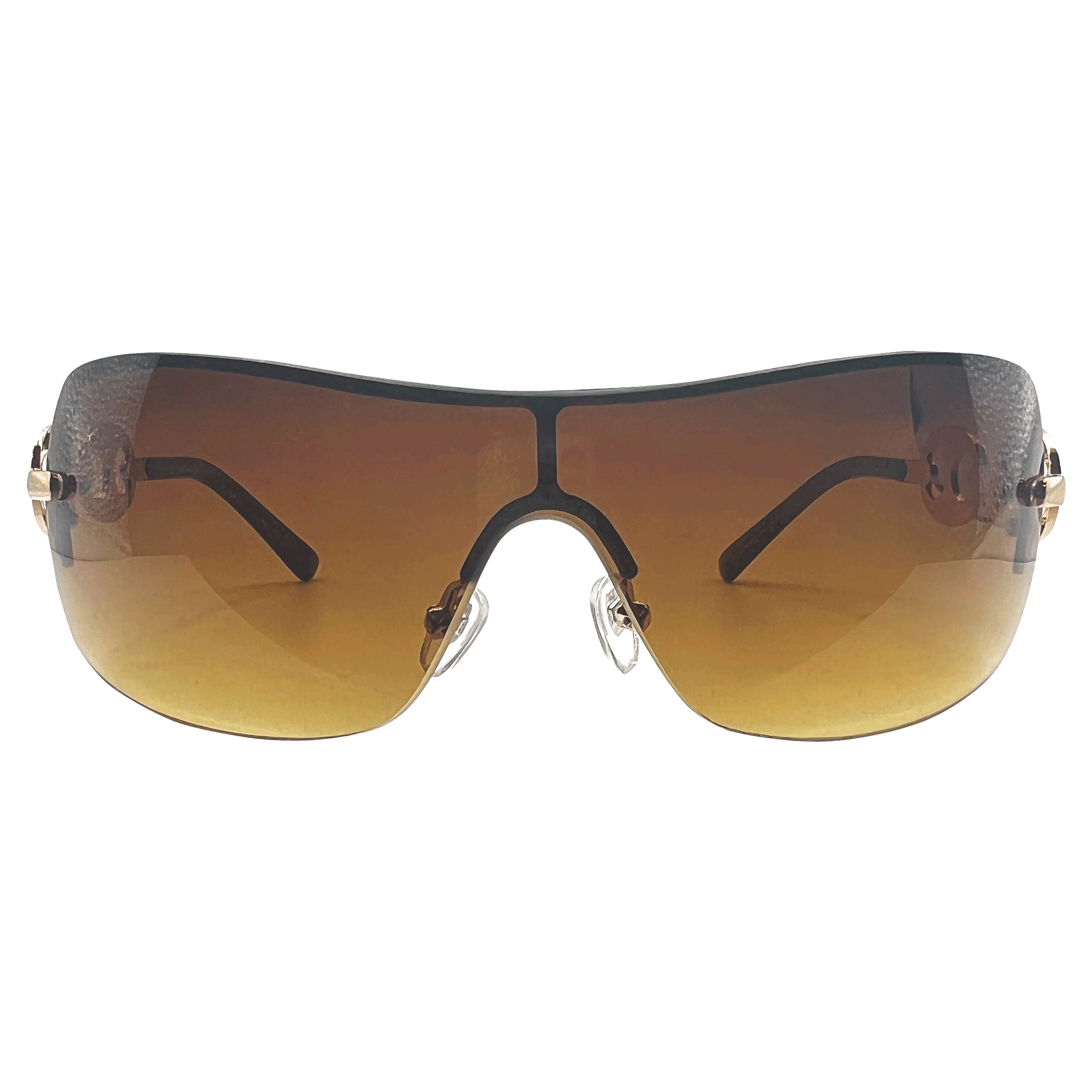 LOYALTY Amber/Gold Rimless Sunglasses